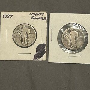 2 Stand Liberty Quarters 90% Silver
